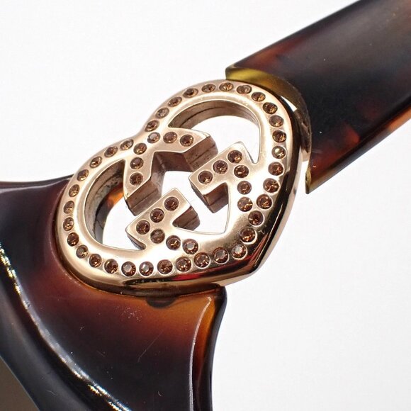 GUCCI Heart Logo Folding Sunglasses GG3548/S Eye Wear Plastic Metal BN 60RL544 main image 4